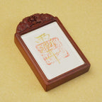 Zenflowing Hand-Painted Zi Wei Talisman Pi Xiu Taoist Pendant