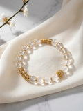 Zenflowing Natural White Crystal Ancient Wrapped Energy Bracelet