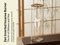 Zenflowing Transparent Glass Inverted Incense Burner