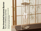 Zenflowing Transparent Glass Inverted Incense Burner