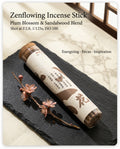 Zenflowing Energizing & Focus Enhancing Plum Blossom Camellia Sandalwood Incense Stick