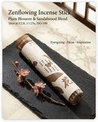 Zenflowing Energizing & Focus Enhancing Plum Blossom Camellia Sandalwood Incense Stick