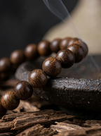 Zenflowing Natural Hainan Kyara High-Oil Agarwood 108 Beads Bracelet