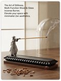 Zenflowing Multi-Function Wood & Glass Incense Burner
