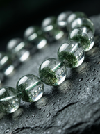 Zenflowing Natural Green Phantom Crystal Wealth Bracelet