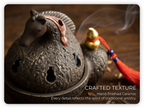 Zenflowing Horse of Fortune Ceramic Incense Burner