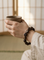 Zenflowing Natural Hainan Kyara Agarwood Scar Bead Bracelet