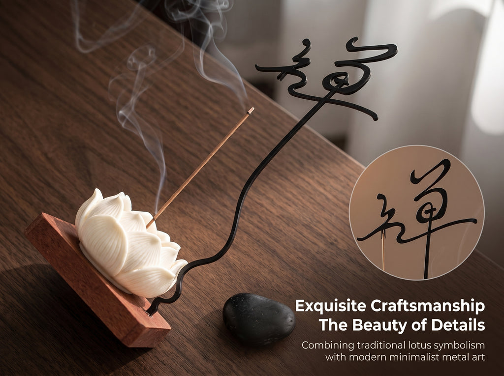 Zenflowing Lotus Serenity Inverted Incense Holder