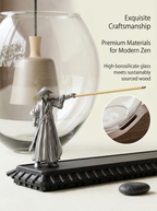 Zenflowing Multi-Function Wood & Glass Incense Burner
