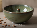Zenflowing Modern Oriental Ceramic Incense Holder