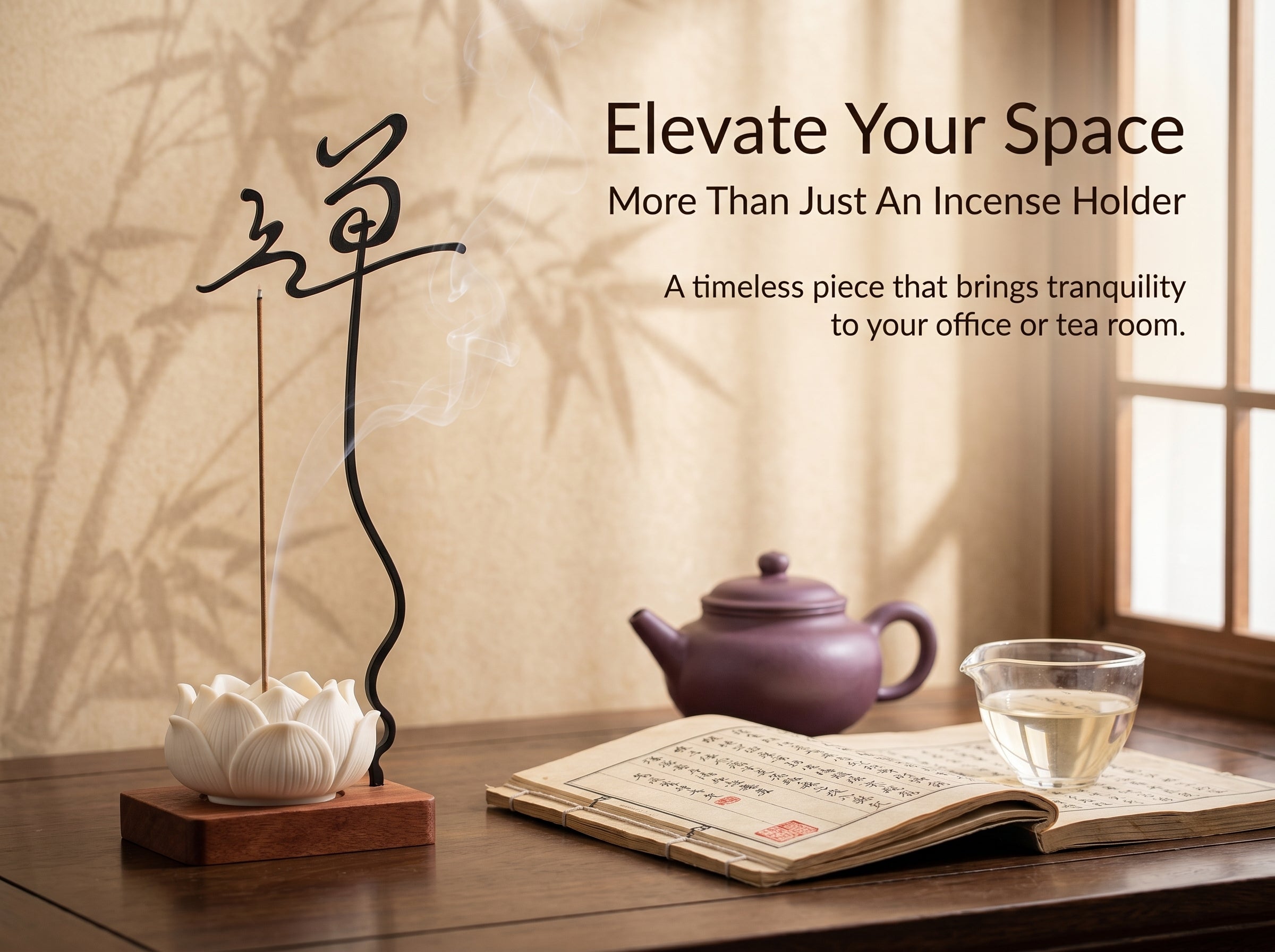Zenflowing Lotus Serenity Inverted Incense Holder