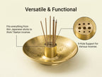 Zenflowing Brass Bagua I Ching Incense Holder Tray