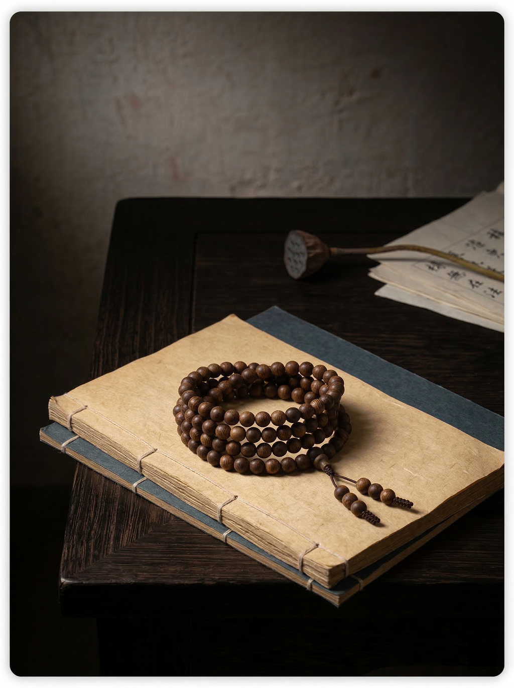 Zenflowing Natural Hainan Kyara High-Oil Agarwood 108 Beads Bracelet