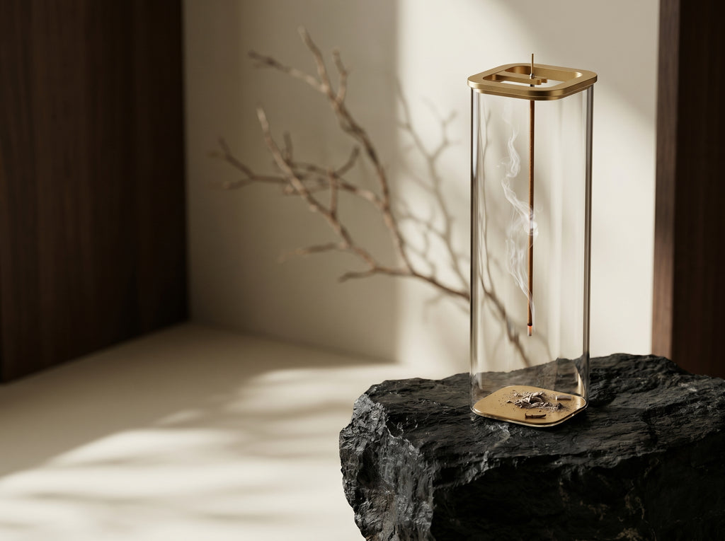 Zenflowing Transparent Glass Inverted Incense Burner