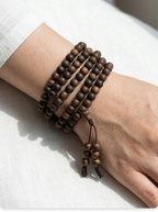 Zenflowing Natural Hainan Kyara High-Oil Agarwood 108 Beads Bracelet
