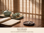 Zenflowing Magnolia Harmony Tin & Solid Wood Incense Holder