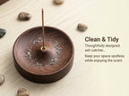 Zenflowing Black Walnut & Ebony Wood Incense Holder Base