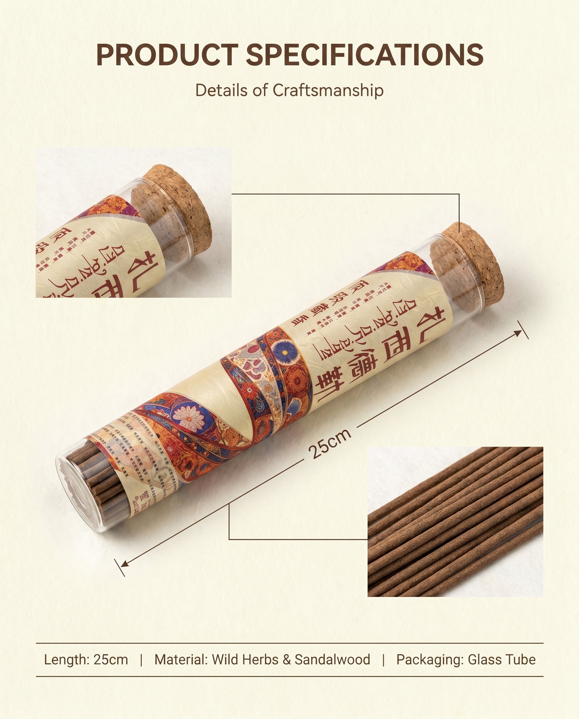 Zenflowing Mind Cultivation & Energy Purification Tashi Delek Tibetan Herbal Sandalwood Incense Stick