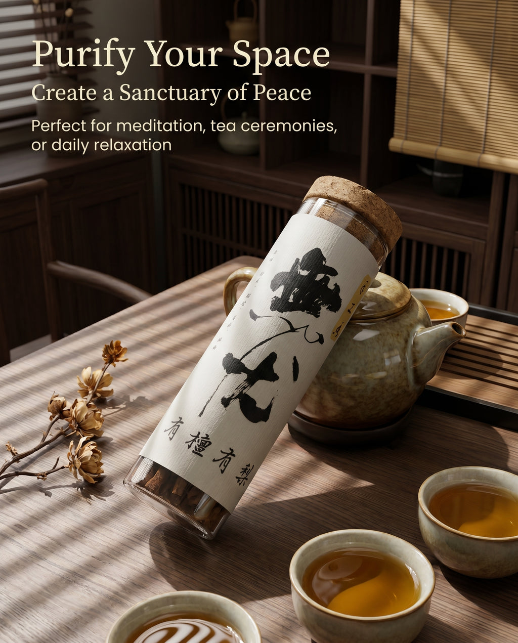 Zenflowing Carefree Calming Spirit & Nighttime Serenity Pear Sandalwood Incense Stick