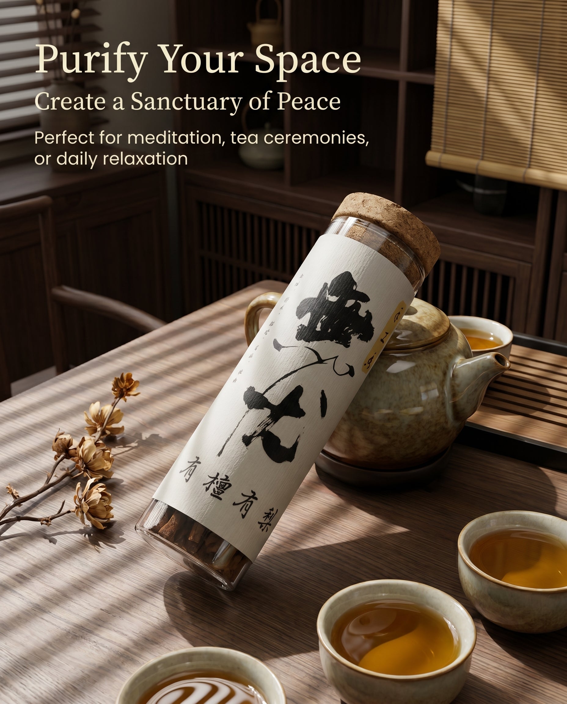 Zenflowing Carefree Calming Spirit & Nighttime Serenity Pear Sandalwood Incense Stick