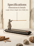 Zenflowing Multi-Function Wood & Glass Incense Burner