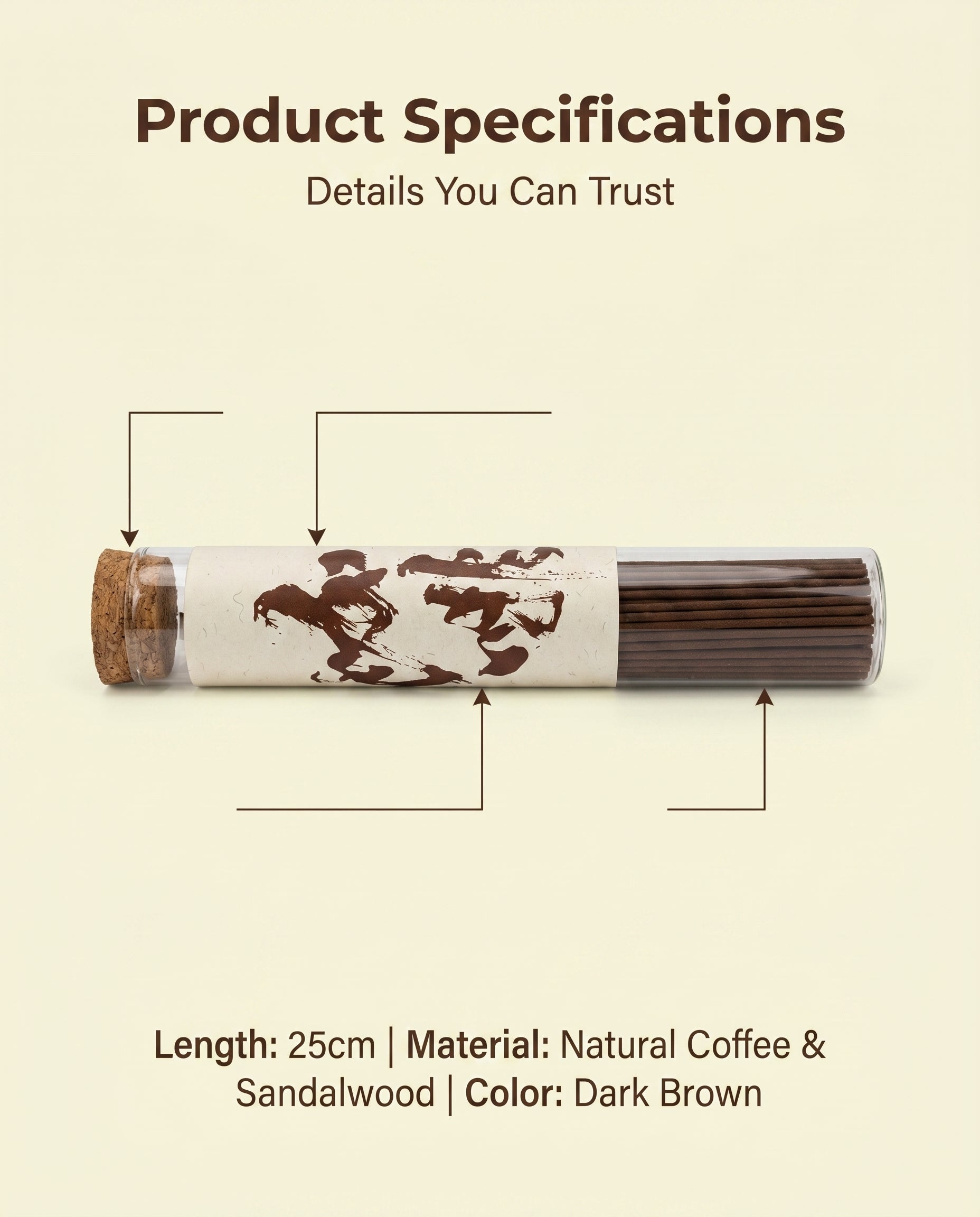 Zenflowing Energizing & Focus Enhancing Coffee Sandalwood Incense Stick