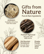 Zenflowing Enhances Deep Relaxation Ambergris Agarwood Sandalwood Incense Sticks