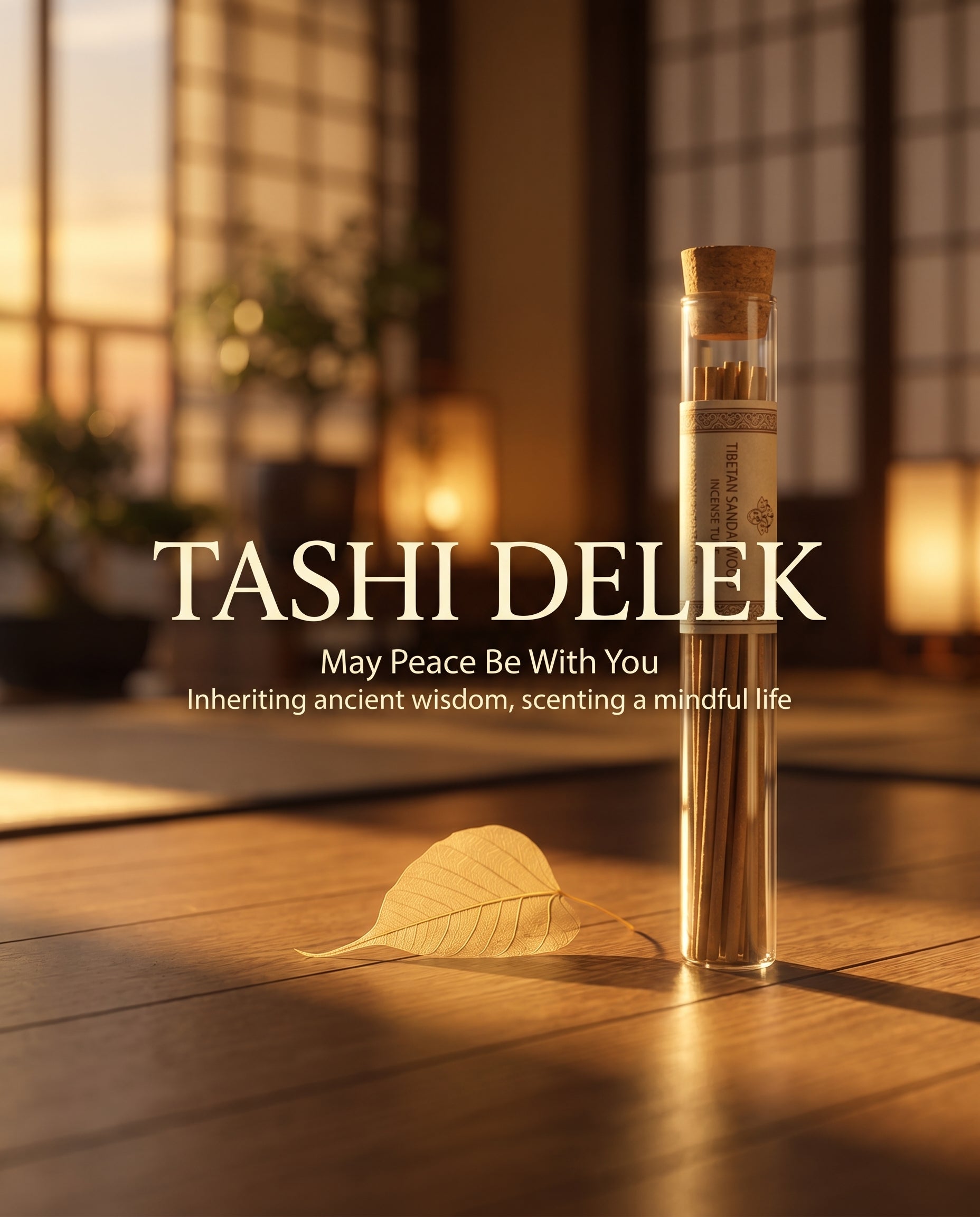 Zenflowing Mind Cultivation & Energy Purification Tashi Delek Tibetan Herbal Sandalwood Incense Stick