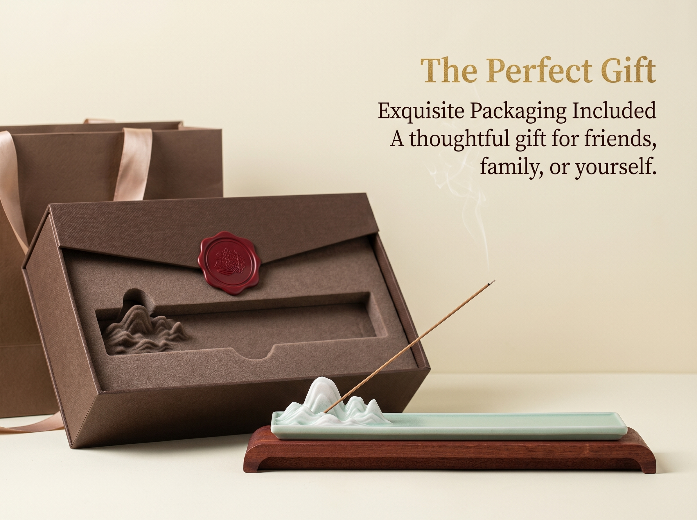 Zenflowing Thousand Miles Landscape Ceramic Incense Holder