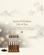 Zenflowing Promotes Restful Sleep Five-Blend Floral Incense Gift Set