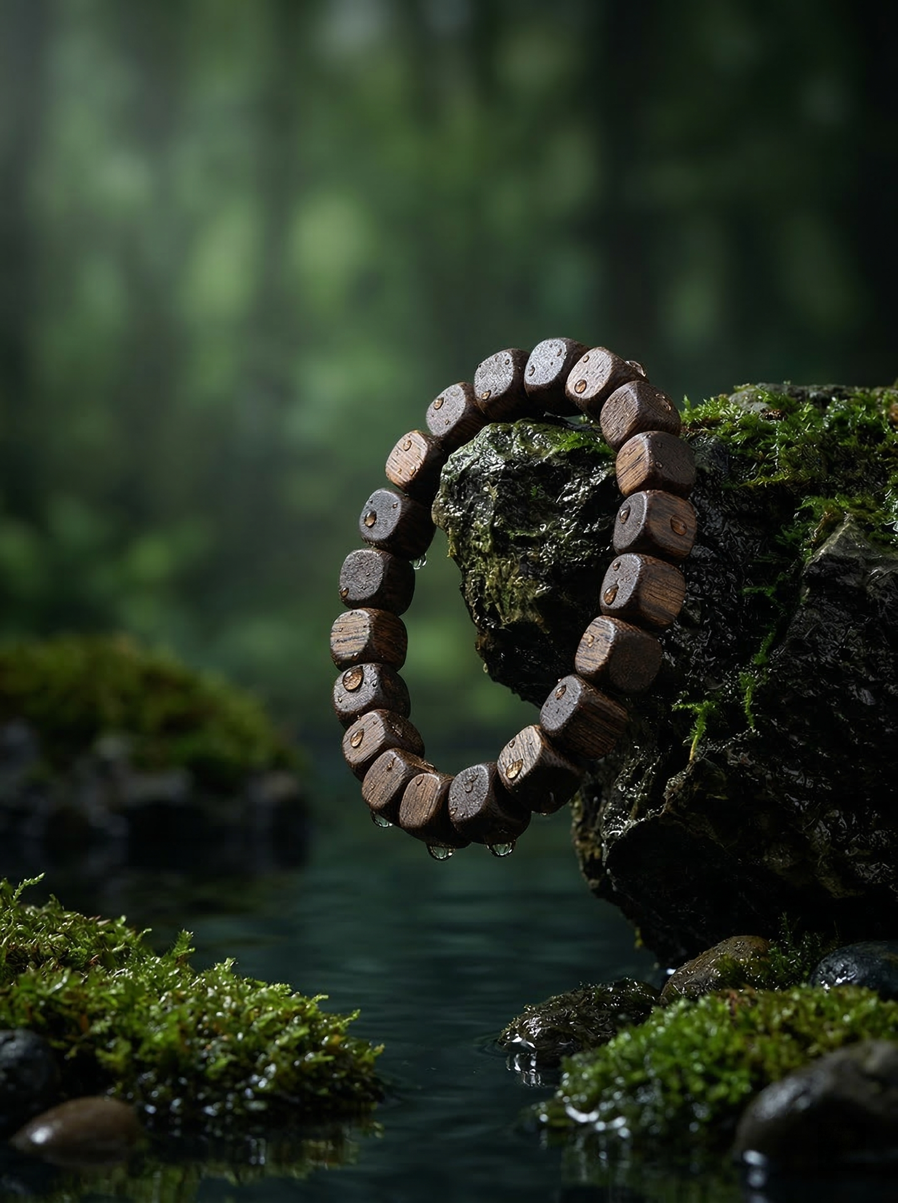 Zenflowing Natural Agarwood Cube Bead Bracelet – Oriental Daoist Energy