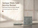 Zenflowing Antique Wabi-Sabi Earthenware Incense Burner