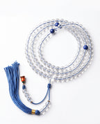 Zenflowing Natural White Crystal 108 Beads Mala Bracelet