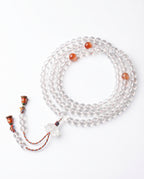 Zenflowing Natural White Crystal 108 Beads Mala Bracelet