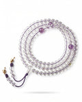 Zenflowing Natural White Crystal 108 Beads Mala Bracelet