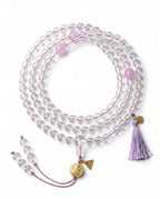 Zenflowing Natural White Crystal 108 Beads Mala Bracelet